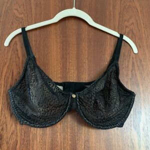 Natori Black Sheer Lace Underwire Bra